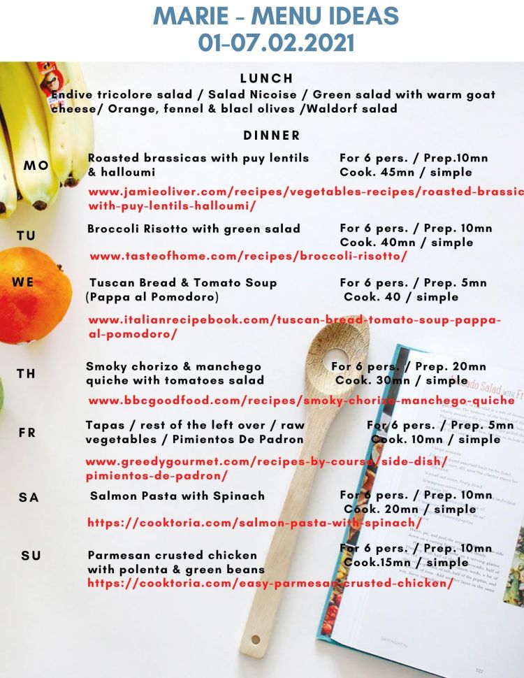 Recipes inspirations