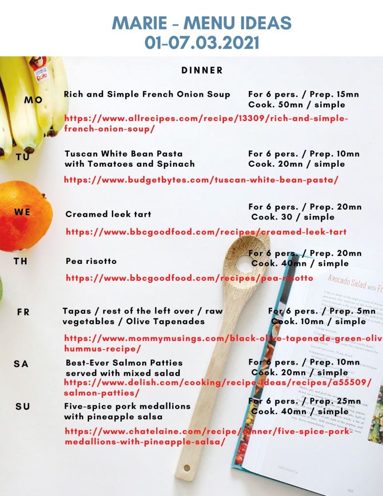 Recipes inspirations