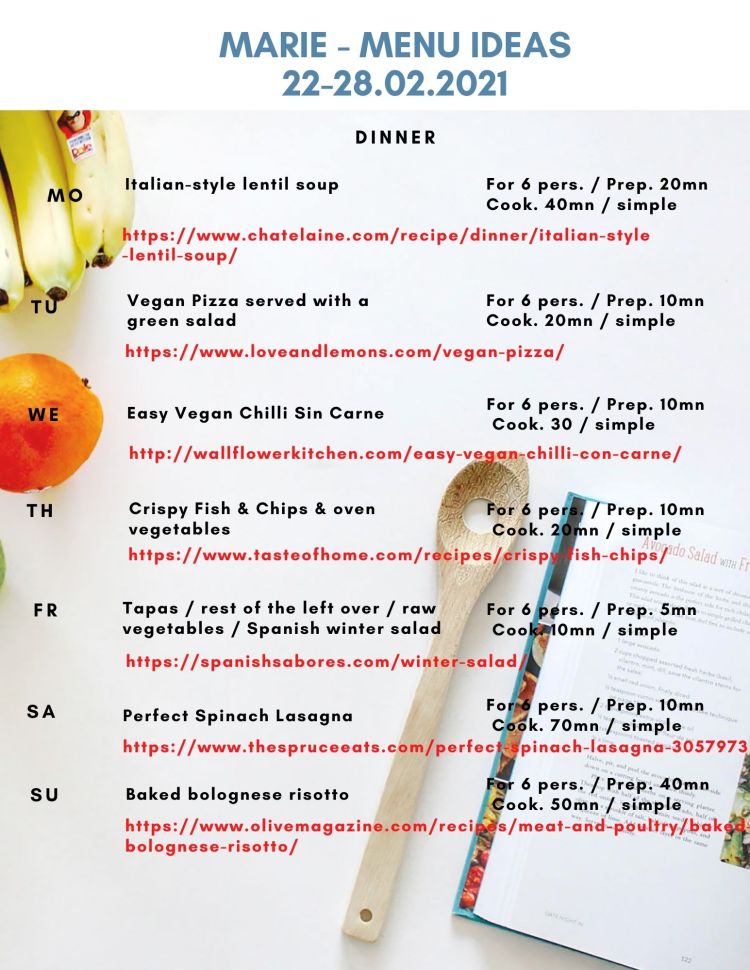 Recipes inspirations