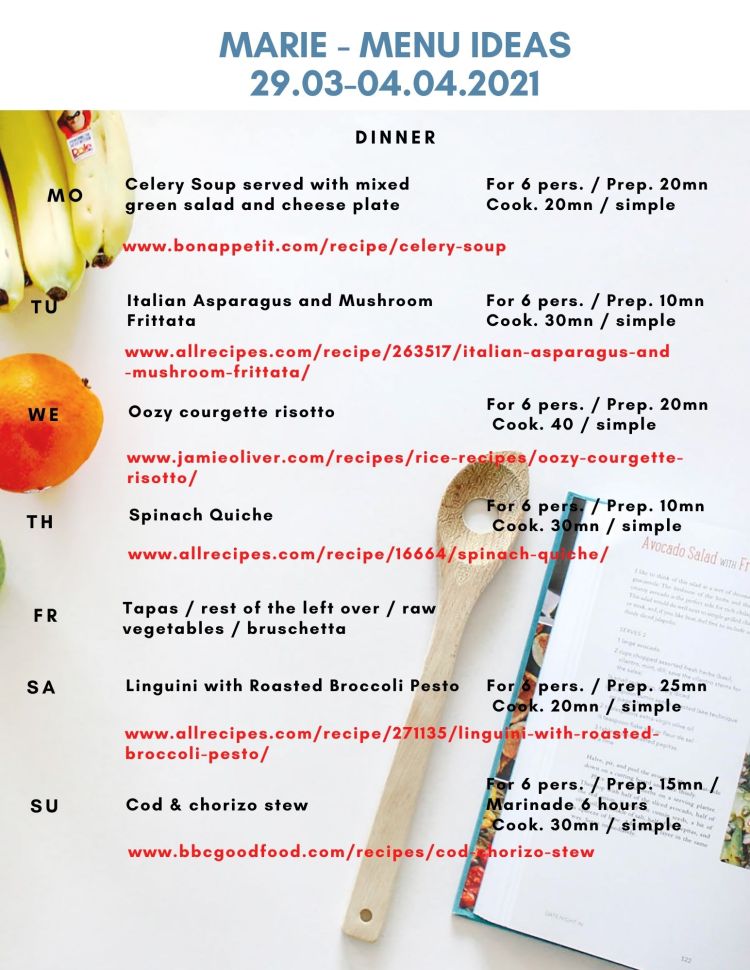 Recipes inspirations