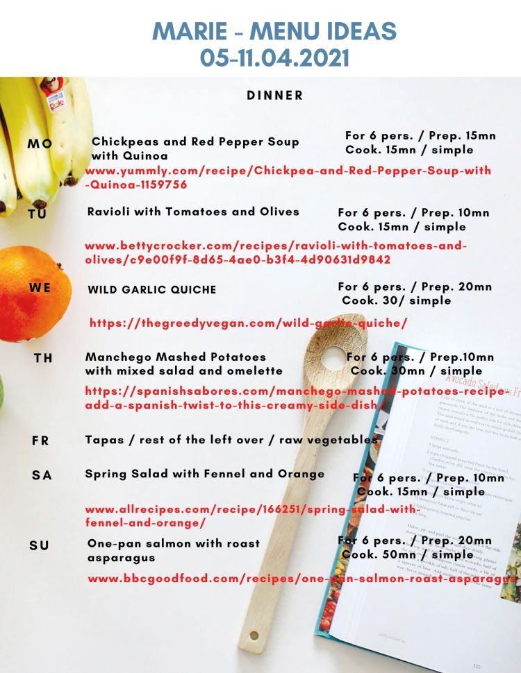 Recipes inspirations