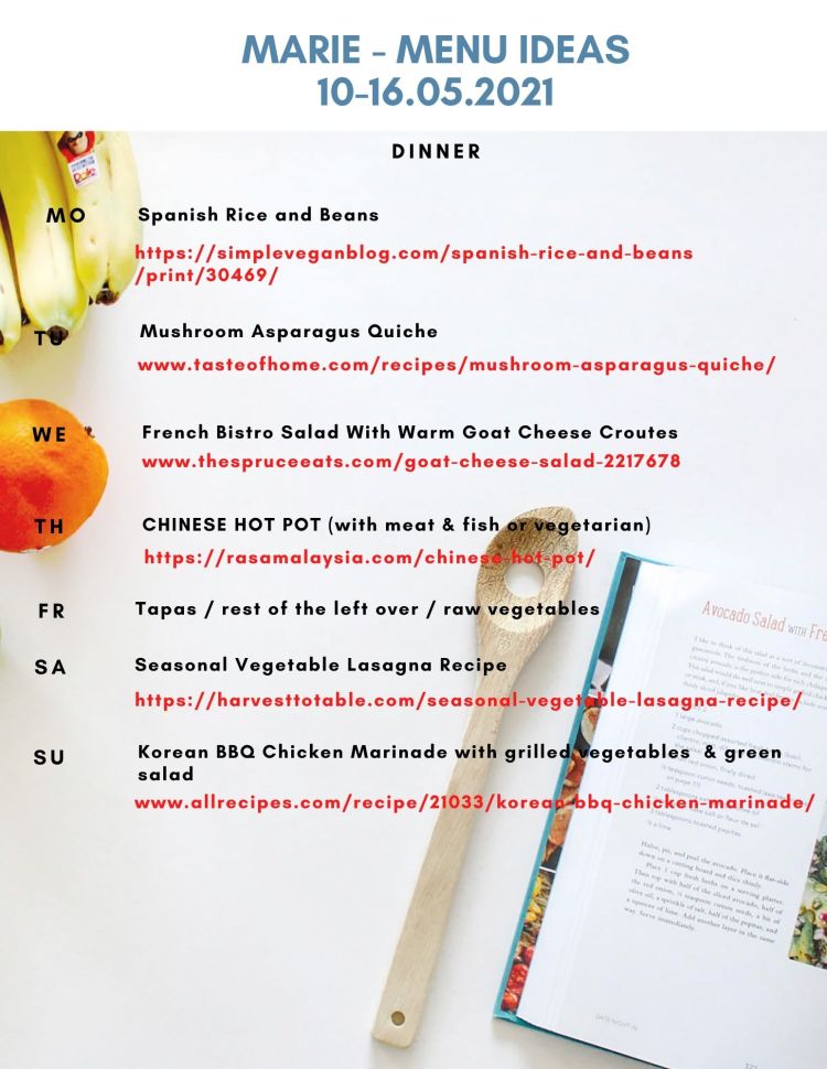 Recipes inspirations